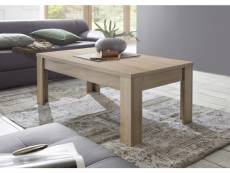 Table basse rectangulaire coloris chêne cadix en bois