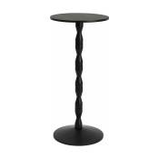 Table en chêne laqué noir 55 cm Pedestal - Design