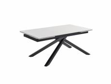 Table extensible 160-240 cm céramique blanc pied torsadé - oregon 05 65087494_65087498