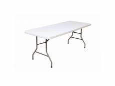 Table pliante rectangulaire modèle eco+2 - l 152 à 183 cm - - 183 cm x740mm