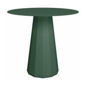 Table ronde en acier mat olive 80 cm Ankara - Matière