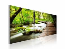 Tableau forest brook taille 150 x 50 cm PD10086-150-50