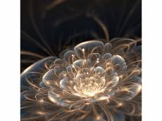 Tableau sur verre synthétique fleur de lumière 90x90
