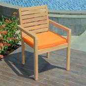 Teck'attitude - Coussin Orange pour fauteuils fixes