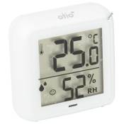 Thermomètre - hygromètre intérieur blanc à piles Otio Blanc