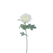 Tige de chrysanthème artificielle blanche H47