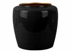 Vase en métal plant 25 x 23.5 cm noir