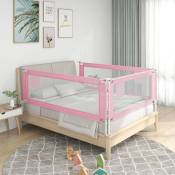 Vidaxl - Barrière de sécurité de lit d'enfant Rose