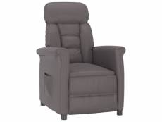 Vidaxl fauteuil inclinable gris similicuir