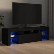 Vidaxl - Meuble tv avec lumières led Noir 140x36,5x40