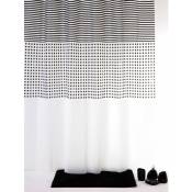 Allibert - Rideau de douche grey 180 x 200 cm - Decor