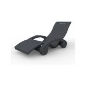 Arkema Design - Chaise longue serendipity chaise avec supports Anthracite