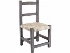 Aubry gaspard - chaise enfant en bois gris