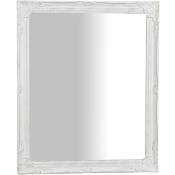 Biscottini - Miroir pour suspension verticale,horizontale finition antique blanche