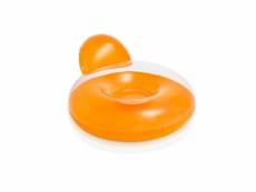 Fauteuil gonflable de piscine - orange - 137 x 122