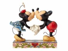 Figurine collection mickey et minnie s'embrassent