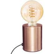 Homemaison - Lampe à poser socle métal Cuivre Diam. 9xH. 10.5 cm - Cuivre