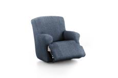 Housse de fauteuil relax XL extensible bleu 60 - 110