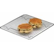 KitchenCraft Grille de refroidissement / Dessous de plat en métal avec finition chromée, 25,5 x 25,5 cm