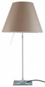 Lampe de table Costanza / H 76 à 110 cm - Luceplan marron en plastique