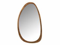 Miroir ovale contour en bois vince