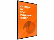 Paris prix - affiche murale encadrée "orange colour"