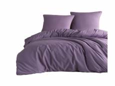 "parure de lit uni - violet dimensions - 140x200" PAR_UNI_VIO140