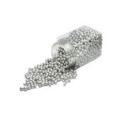 Perles décoratives pour vase 350ml en argile argenté
