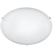 plafonnier - aric alva - e27 - diamètre 291 mm - blanc