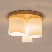 Plafonnier Peaceip Lampe de Plafond Simple en Bois