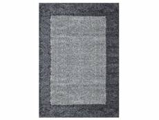 Shaggy - tapis à bordures - gris 120 x 170 cm LIFE1201701503GREY