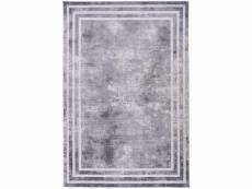 Signature - tapis vintage "salon" gris 080 x 150 cm