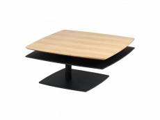 Table basse bois-noir - famb - ouverte : l 115 x l