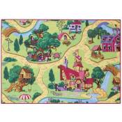 Tapis de jeu circuit - Candy Town - 140x200 cm - Multicolor