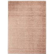 Thedecofactory - nude - Tapis en laine et coton rose nude 120x170 - Rose