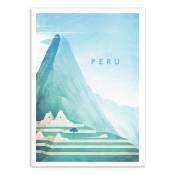 VISIT PERU - Affiche d'art 50 x 70 cm