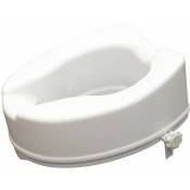 Aidapt - Siège de toilette surélevé en plastique sans couvercle blanc Senator - hauteur 16 cm VR224E