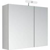 Allibert - Armoire de salle de bain kle'o murale avec miroir 60 x 60 x 18 cm - Blanc