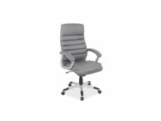 Chaise de bureau à roulettes - q087 - 66 x 50 x 115 cm - gris