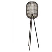 Chehoma - Lampe haute métal noir Sanuki 31x31x123cm