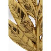 Déco scarabée feuilles dorées 25cm Kare Design
