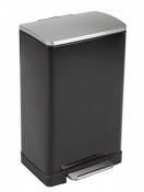 EKO E-Cube Poubelle à Pédale Métal Noir 34,5 x 40,3
