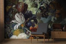 fresque panoramique fleurs aliénor multicolore 300x280cm