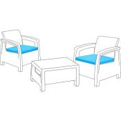 Gardenista - Coussins de siège d'extérieur pour meubles en rotin, 50x54x5 cm coussin de chaise résistant à l'eau pour meubles de patio, 2 coussins
