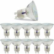 GBLY 10 pcs Ampoules LED GU10 Blanc Chaud 3W - PAR16 Spot Encastrable Angle de Faisceau 120° Éclairage 3000K Lampe de Cuisine Plafonnier pour Salon,