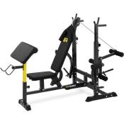 Helloshop26 - Banc de musculation multifonction sport fitness charge maximale admissible du banc: 280 kg musculation - Or