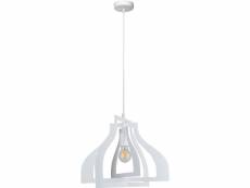 Homemania lampe à suspension justyna - blanc - 65x65x29