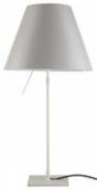 Lampe de table Costanza / H 76 à 110 cm - Luceplan blanc en plastique