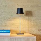 Lampe de table touch sans fil en aluminium noir led