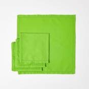 Lot de 4 serviettes de table en coton, Citron vert